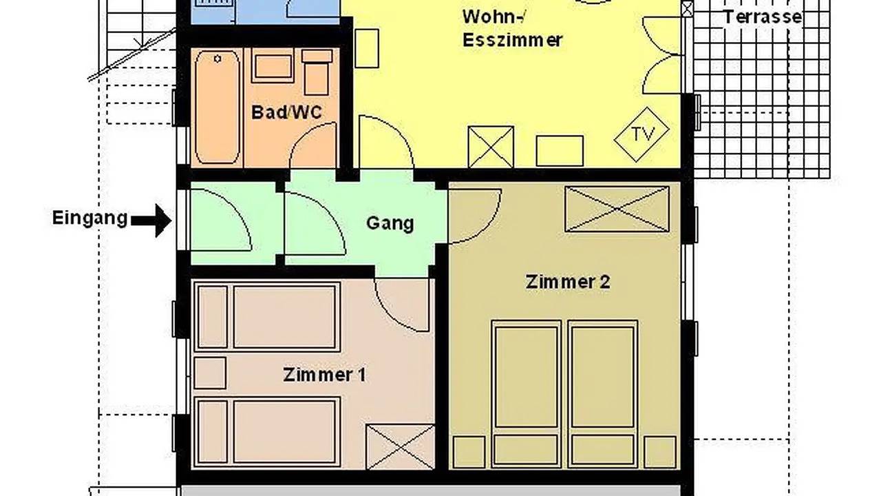 Appartamento intero, Ferienwohnung für 5 Personen (52 m²) in Adelboden in Adelboden, Frutigen - Lenk - Adelboden