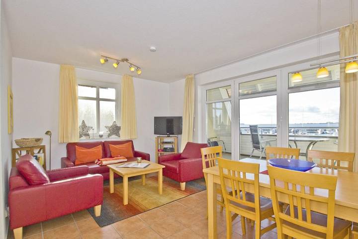 Apartamento entero, Hafennahe Ferienwohnung mit Balkon und Meerblick - Hafenhäuser Wiek 07 in Wiek, Rügen