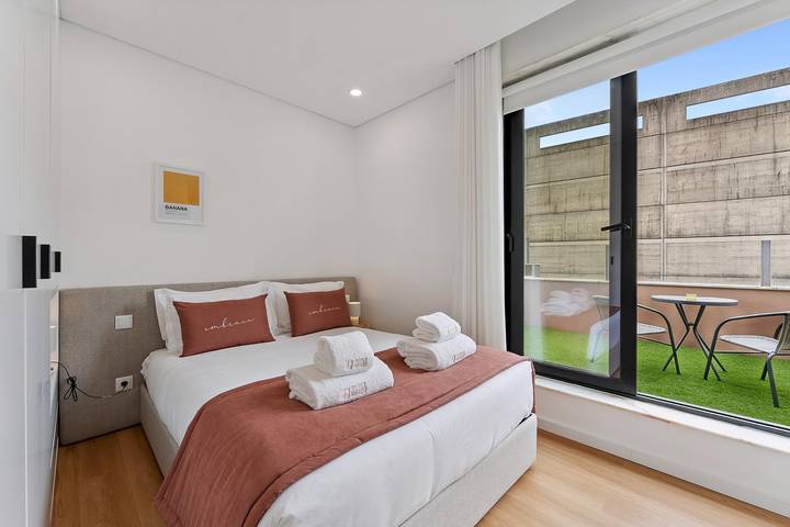 Apartamento estúdio para 2 pessoas, com terraço em Ramalde