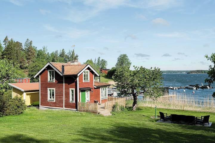 Ferienhaus für 4 Personen, mit Balkon und Garten sowie Sauna