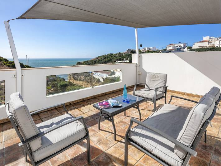 Ferienhaus für 4 Personen, mit Balkon und Terrasse sowie Garten