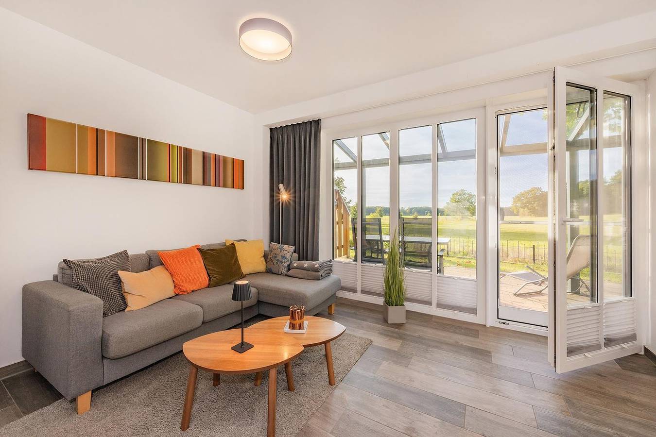 Ferienhaus Amber 6k - traumhaftes Ferienhaus mit Kamin und Sauna in Gothensee, Korswandt