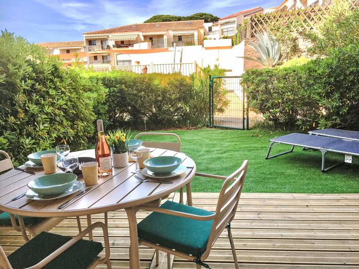 Appartement de vacances pour 4 personnes, avec terrasse et jardin, animaux acceptés