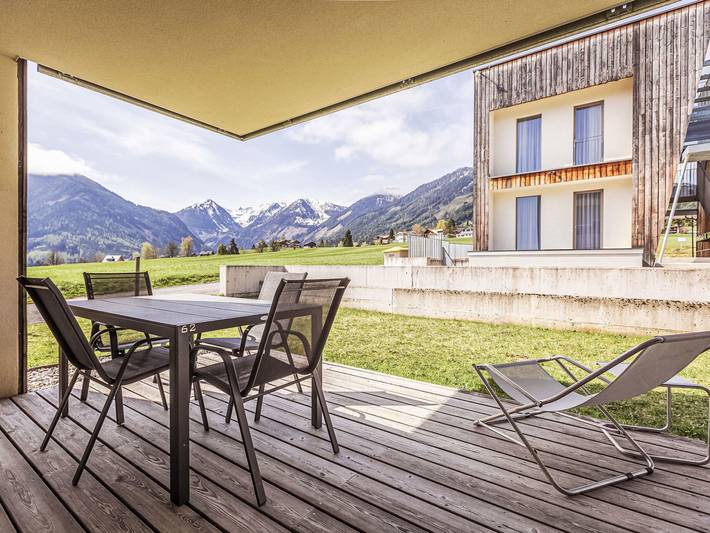 Ferienwohnung für 4 Personen, mit Balkon/Terrasse und Balkon sowie Terrasse und Garten in Rohrmoos