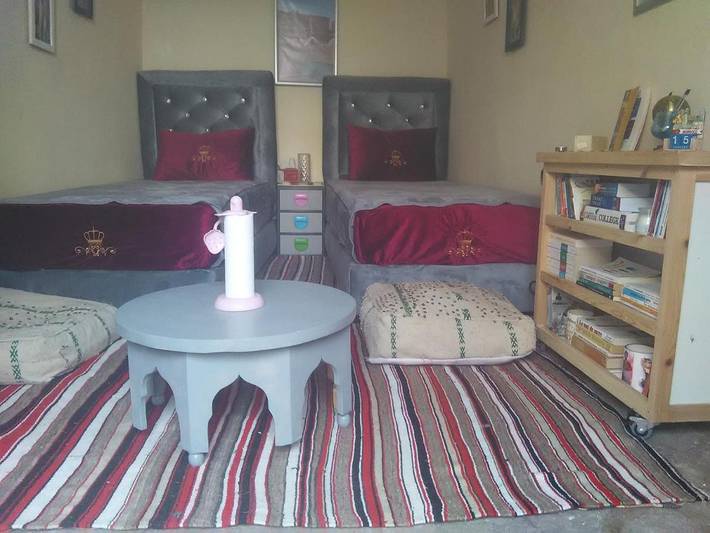 Cottage pour 2 personnes, avec terrasse et vue, animaux acceptés dans Tnine Aglou
