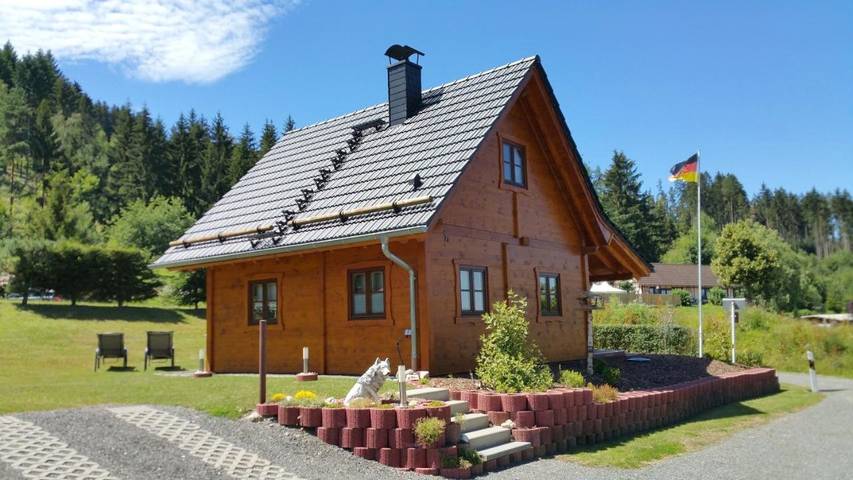 Ferienhaus für 4 Personen, mit Terrasse und Garten sowie Ausblick in Drognitz