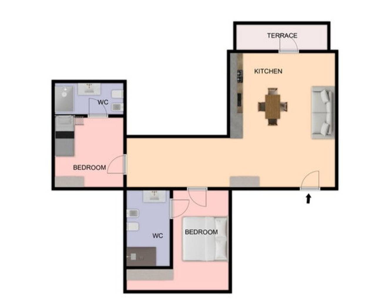 Serafini Holiday Home in Serrungarina, Colli al Metauro