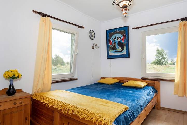 Vacation rental for 4 people, with terrace and hot tub as well as yard, with pets in Poland