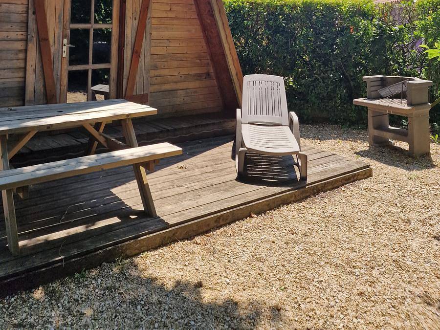 Camping Les P'tites Maisons dans la Prairie - Chalet 4 personas - David Crockett cabaña 4 pers in Sallertaine, Vandea