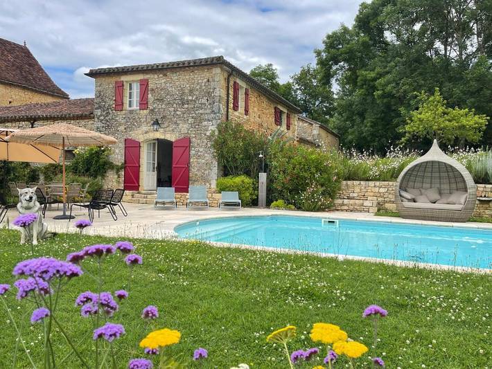 Location de vacances pour 5 personnes, avec jardin ainsi que piscine et vue, animaux acceptés à Soturac - 3