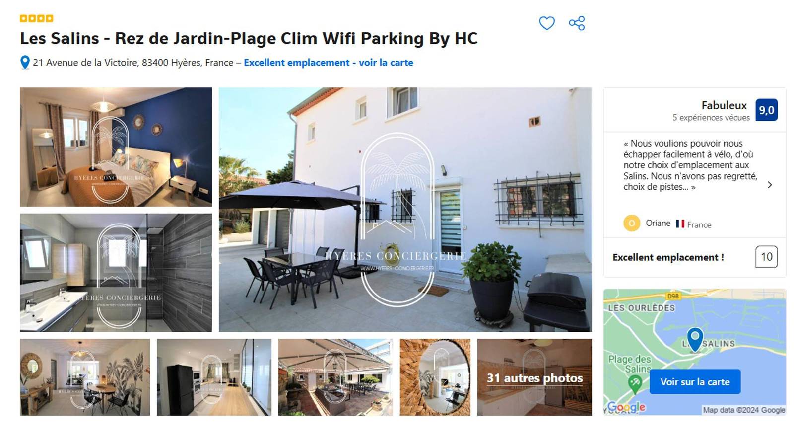 Ganze Ferienwohnung, Ferienwohnung für 6 Personen mit Terrasse in Hyeres, Parc national Port-Cros