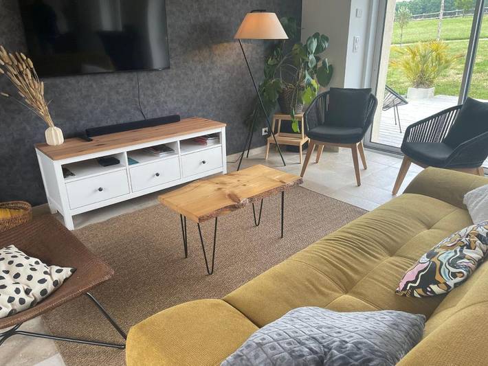 Location de vacances pour 9 personnes, avec terrasse et jardin à Villaines-sous-Malicorne