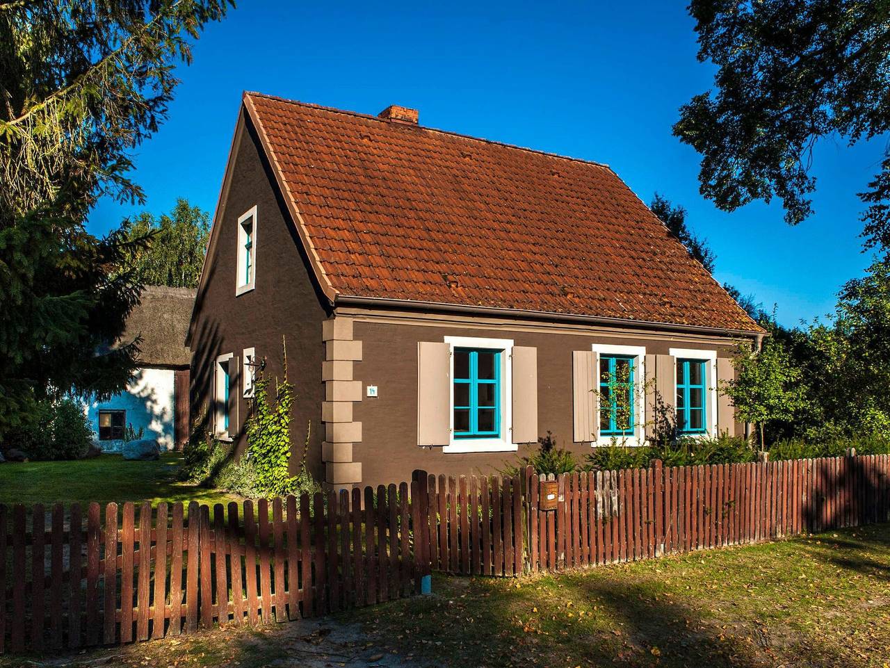 Pommernhaus Charmanter Josephinenhof Sauna Kamin Boot - im Naturpark in Ahlbeck bei Ueckermünde, Vorpommern Greifswald