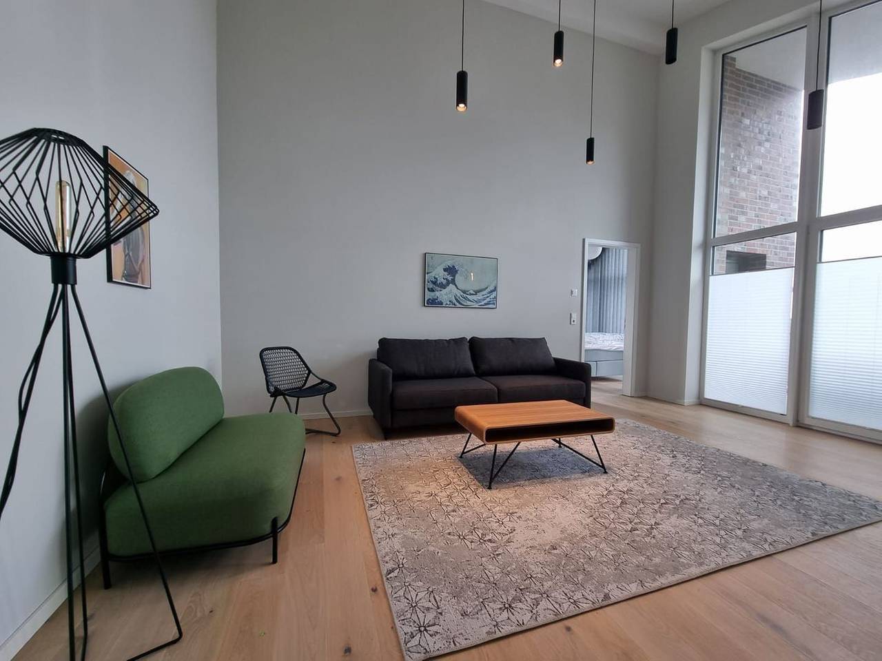 Ganze Wohnung, Modernes Penthouse mit überdachtem Balkon und Flussblick im Herzen von Norden in Norden, Norden und Umgebung