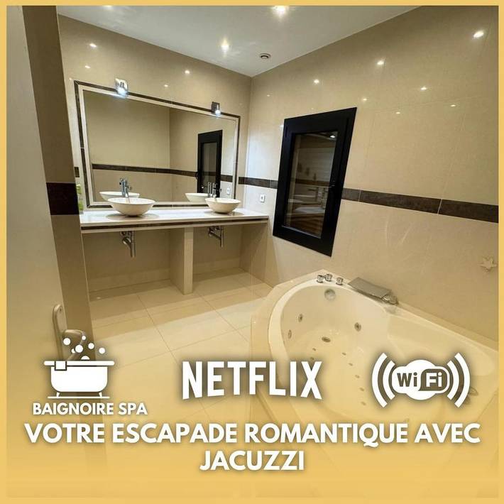 Gîte pour 2 personnes, avec jacuzzi à Coubron