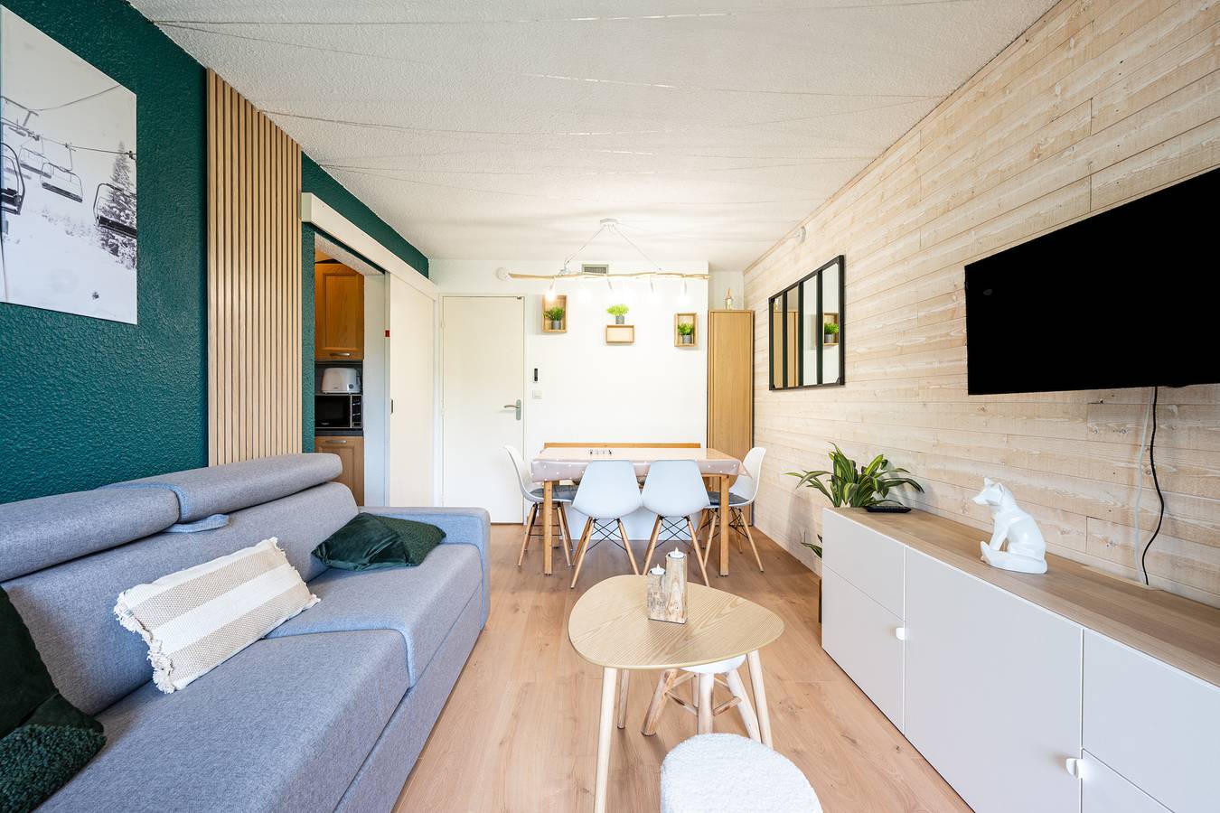 Appartement entier, Ski aux pieds & vue dégagée – Agréable 28 m² au Corbier Les Sybelles in Le Corbier, Villarembert