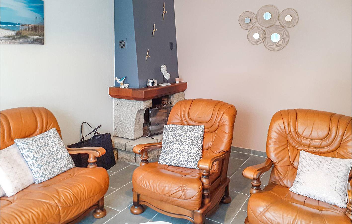 120 sqft Apt w/ Parking, TV, Keuken, Tuin & Internet in Saint-Carreuc, Côtes-d'Armor