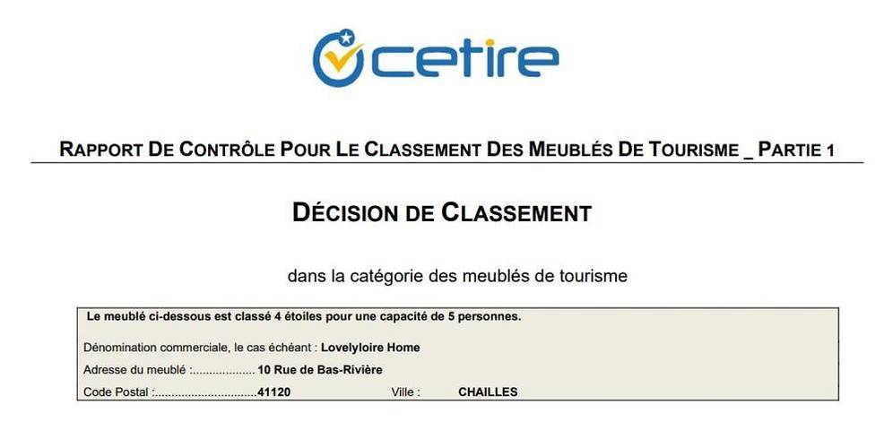 Location de vacances pour 5 personnes, avec vue et jardin à Chailles - 2