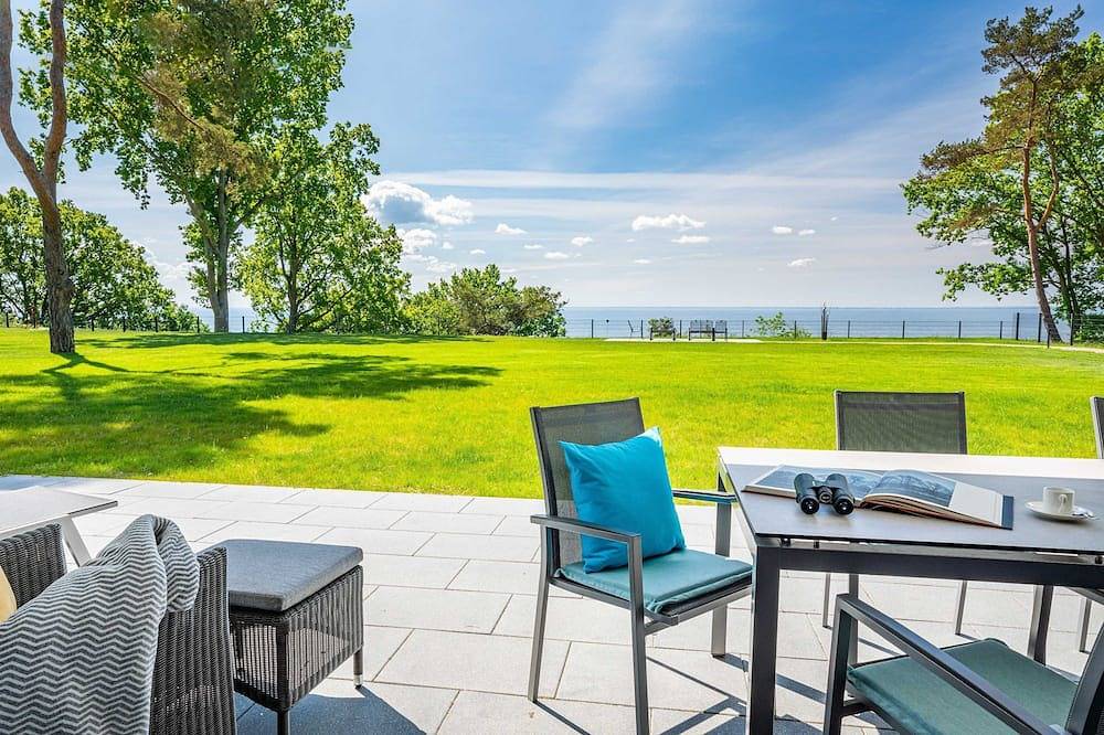 Ganze Wohnung, Terrassenwohnung Kranich mit Meerblick - Oase am Haff - Kranich (7-7) in Garz, Usedom