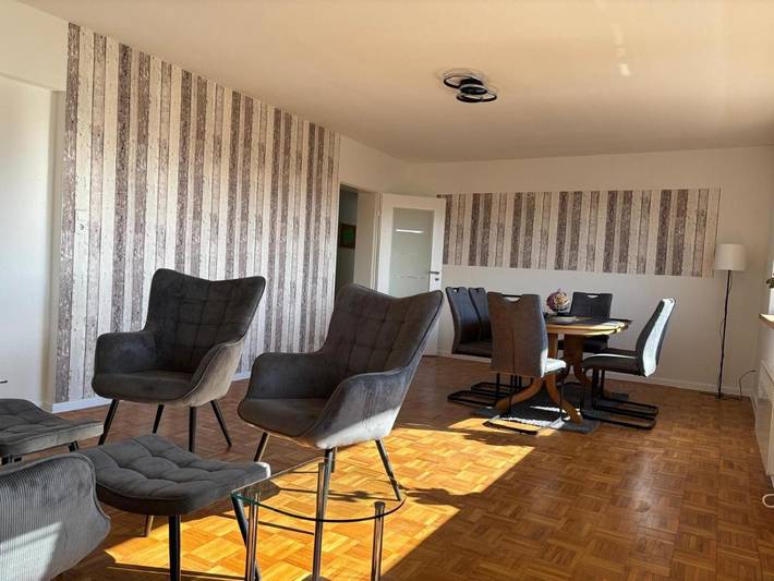 Ferienwohnung für 6 Personen, mit Balkon und Terrasse sowie Garten