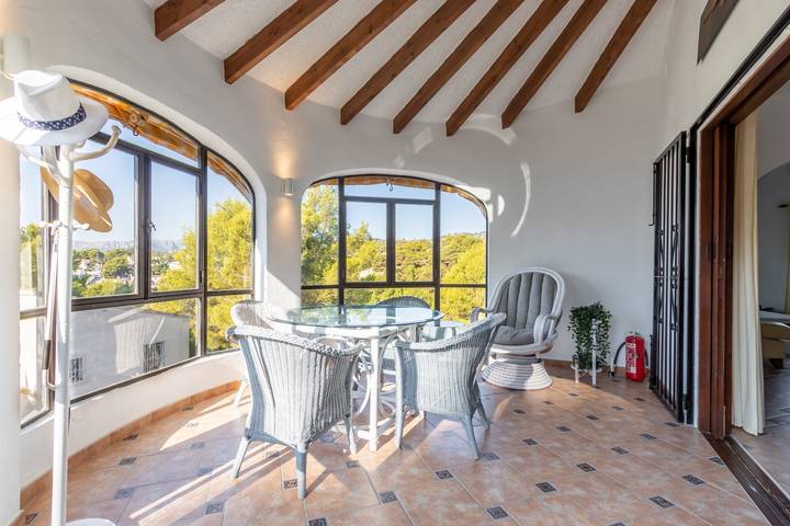 Villa "El Refugio" mit Meer- und Bergblick, privatem Pool, Klimaanlage und WLAN in San Jaime, Benissa