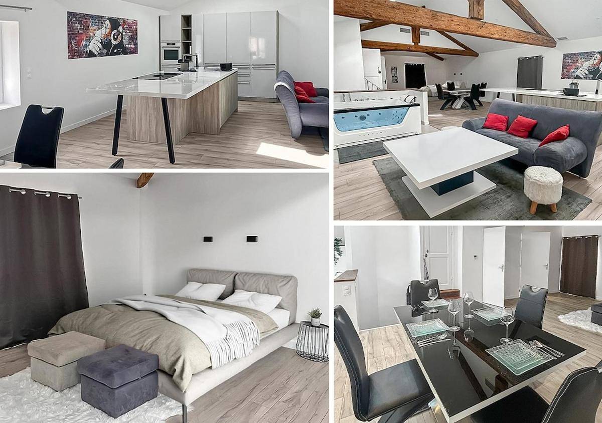 Appartement entier, Douceur et détente Balneo in Clermont-l'Hérault, Région de Lodève