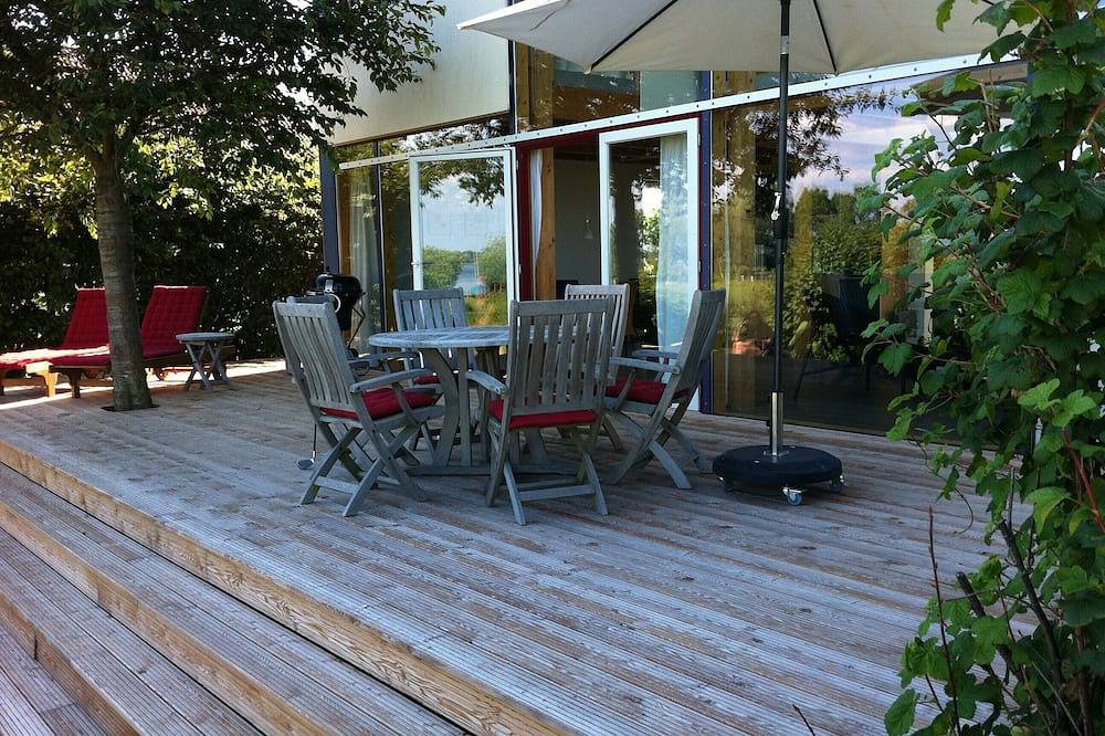 Glashaus direkt am Müritzufer, Privatstrand, Panoramablick, Sauna, Reiten in Ludorf, Müritz
