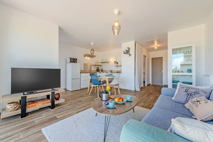 Appartement entier, Appartement 'Les Terrasses De La Palud' avec vue sur mer et terrasse privée in Landéda, Région de Brest