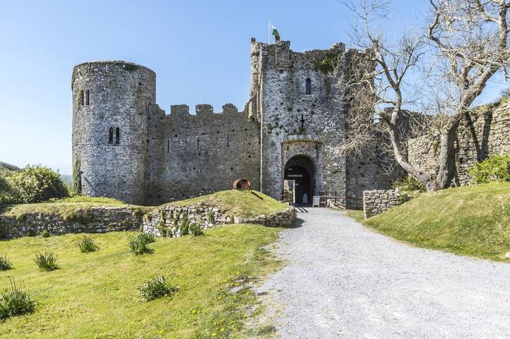 Schloss für 12 Personen mit Garten in Manorbier, Pembrokeshire