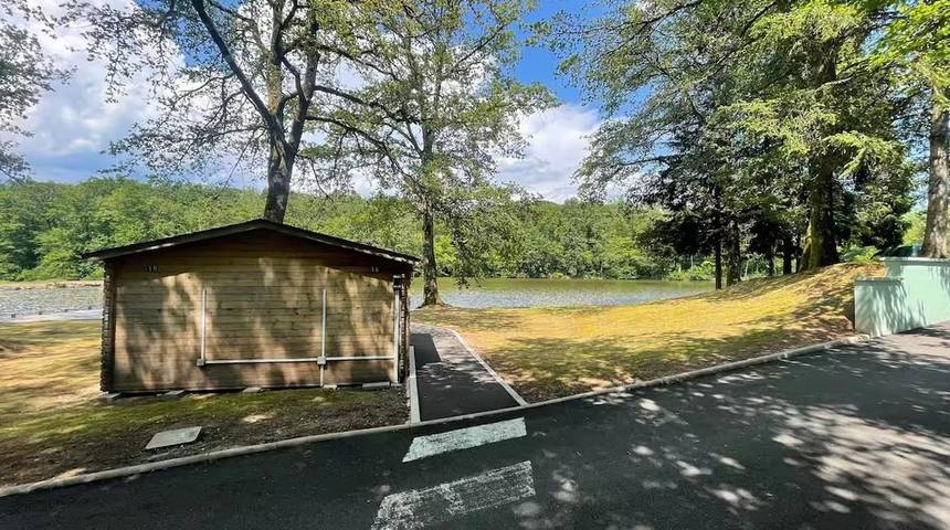 Maison de campagne pour 2 personnes, avec Terrasse ainsi que Vue sur le lac et Vue dans Frahier-et-Chatebier