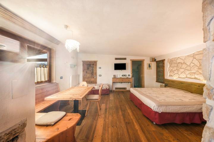 Monolocale intero, Studio "La pratolina monolocale" con Vista Montagna, Terrazza & Giardino in Castello-Molina di Fiemme, Dolomiti di Fiemme