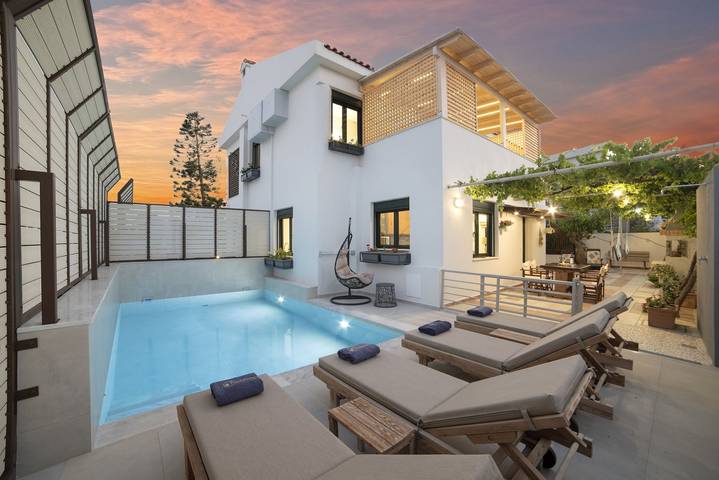 Ferienhaus für 4 Personen, mit Garten und Meerblick