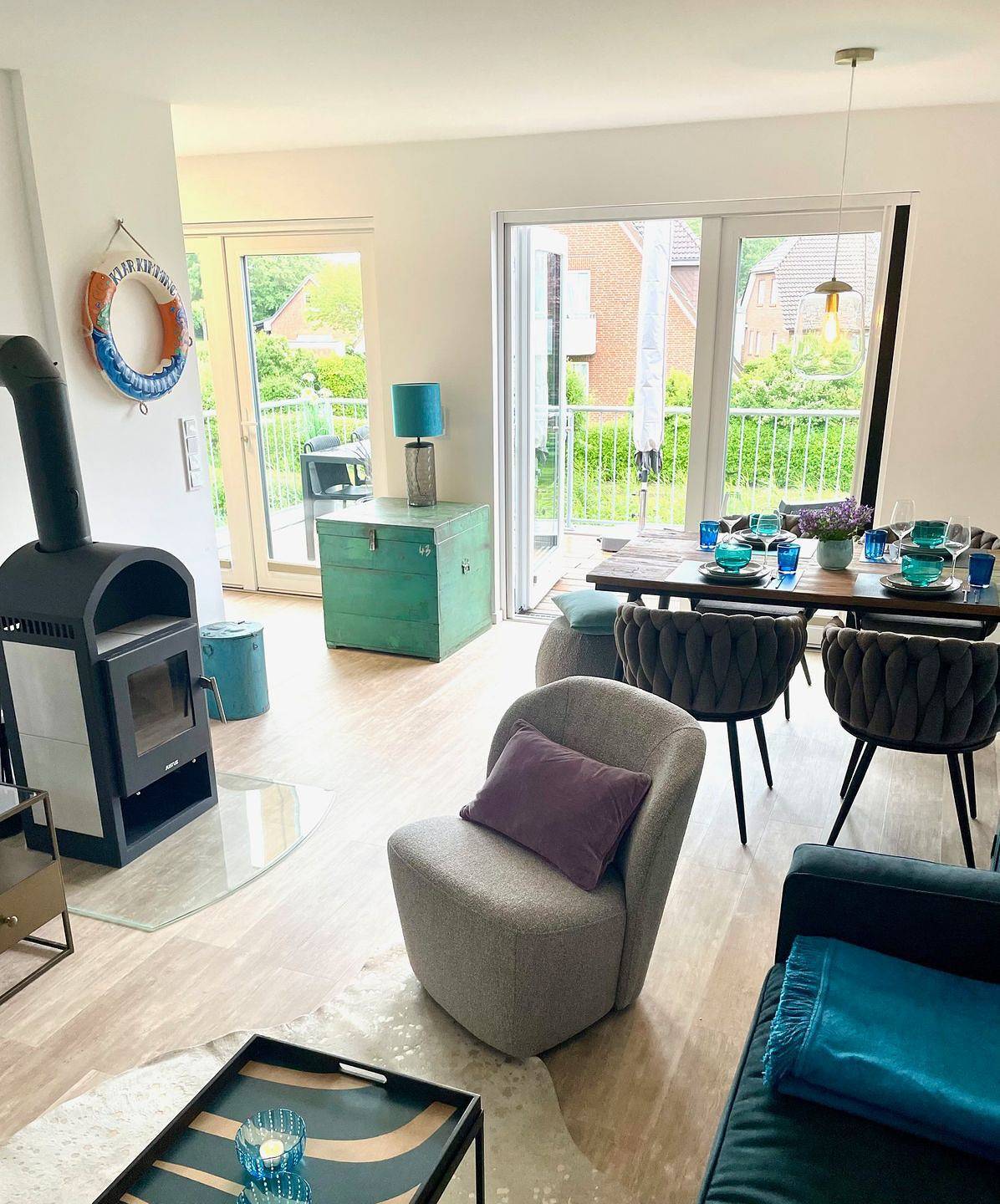 Ganze Wohnung, Achterdeck- Nah zum Strand mit Kamin und Balkon in Büsum, Dithmarschen