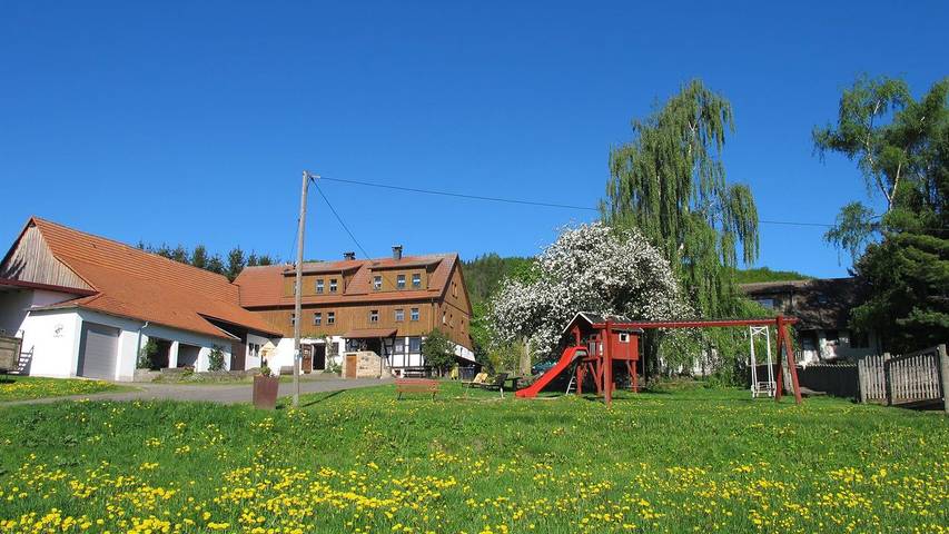 Bauernhof für 3 Personen, mit Garten, mit Haustier an der Rhön