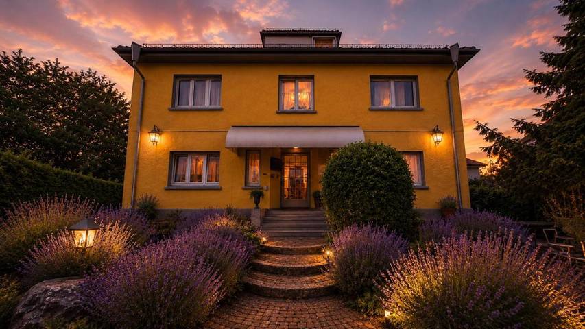Ferienwohnung für 2 Personen, mit Terrasse und Garten sowie Ausblick