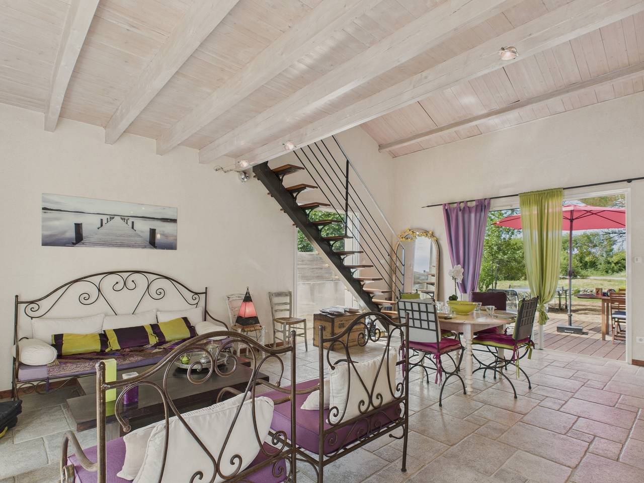 Maison familiale et colorée avec jardin pour 6  in Longeville-sur-Mer, Vandea