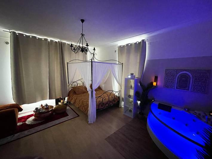Chambre d’hôte pour 2 personnes, avec Jacuzzi