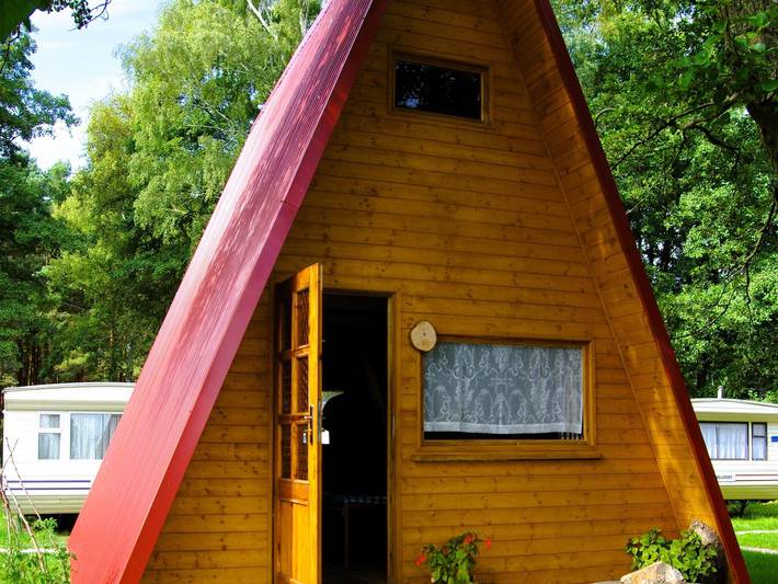 Hütte in Łazy nahe Ostsee und Jamno-See in Granica Łazy, Jezioro Jamno