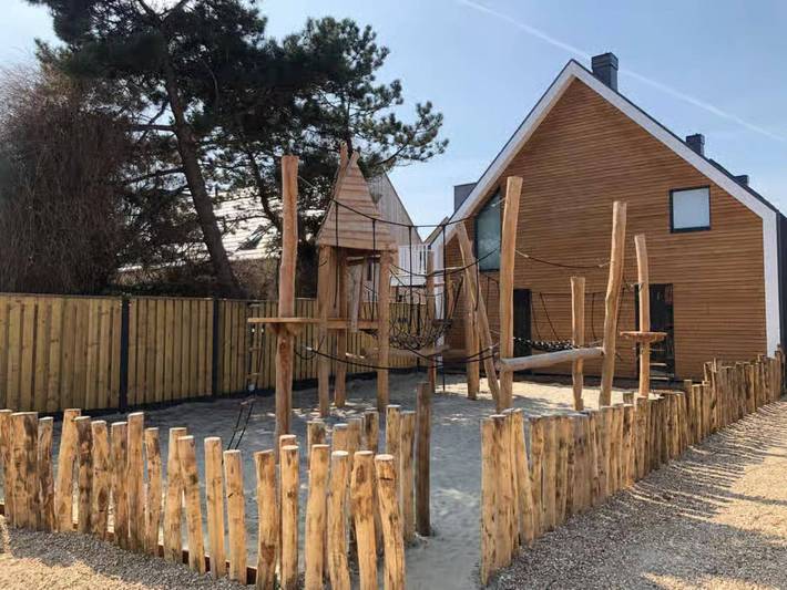 Ferienwohnung für 5 Personen, mit Balkon und Terrasse sowie Garten und Sauna