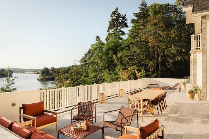 Location de vacances pour 12 personnes, avec jardin et vue ainsi que sauna et piscine à Riec-sur-Bélon - 2