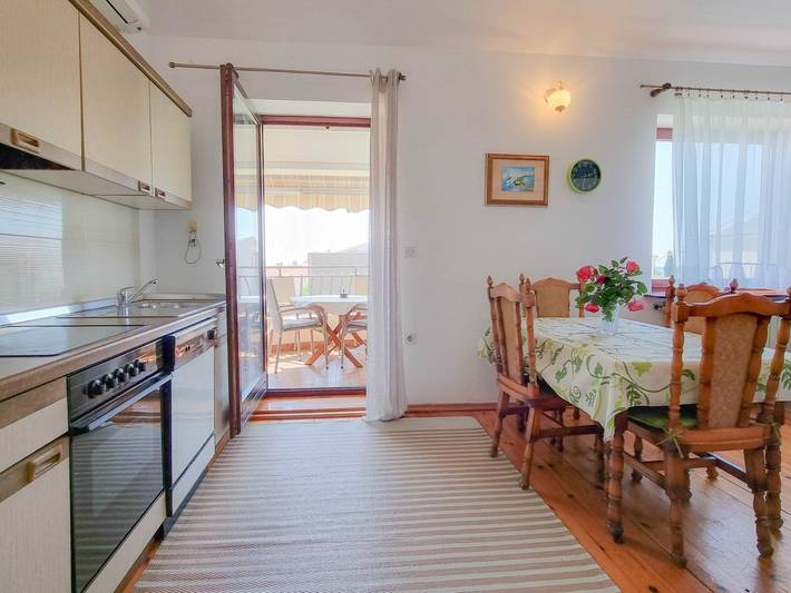 Ganze Wohnung, Wohnung "Nadja" mit Blick auf das Wasser in plaža Zambratija, Zambratija