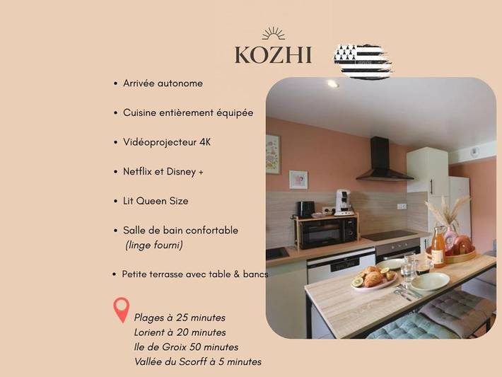 Gîte pour 4 personnes, avec terrasse et jardin, animaux acceptés à Plouay - 2