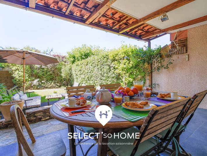 Appartement de vacances pour 5 personnes, avec jardin