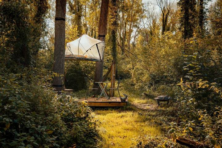 Tente pour 3 personnes, avec jardin et sauna ainsi que piscine et jacuzzi dans Île de France - 3