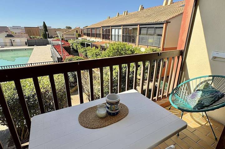 Bungalow pour 4 personnes, avec terrasse à Gruissan
