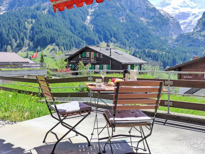 Hütte für 2 Personen, mit Terrasse und Garten sowie Ausblick in Grindelwald - 4