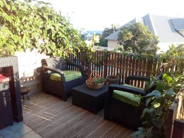 Gîte pour 4 personnes, avec vue et terrasse dans Plage de Trou d'eau