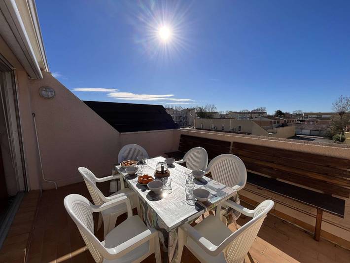 Appartement de vacances pour 6 personnes, avec terrasse à Marseillan