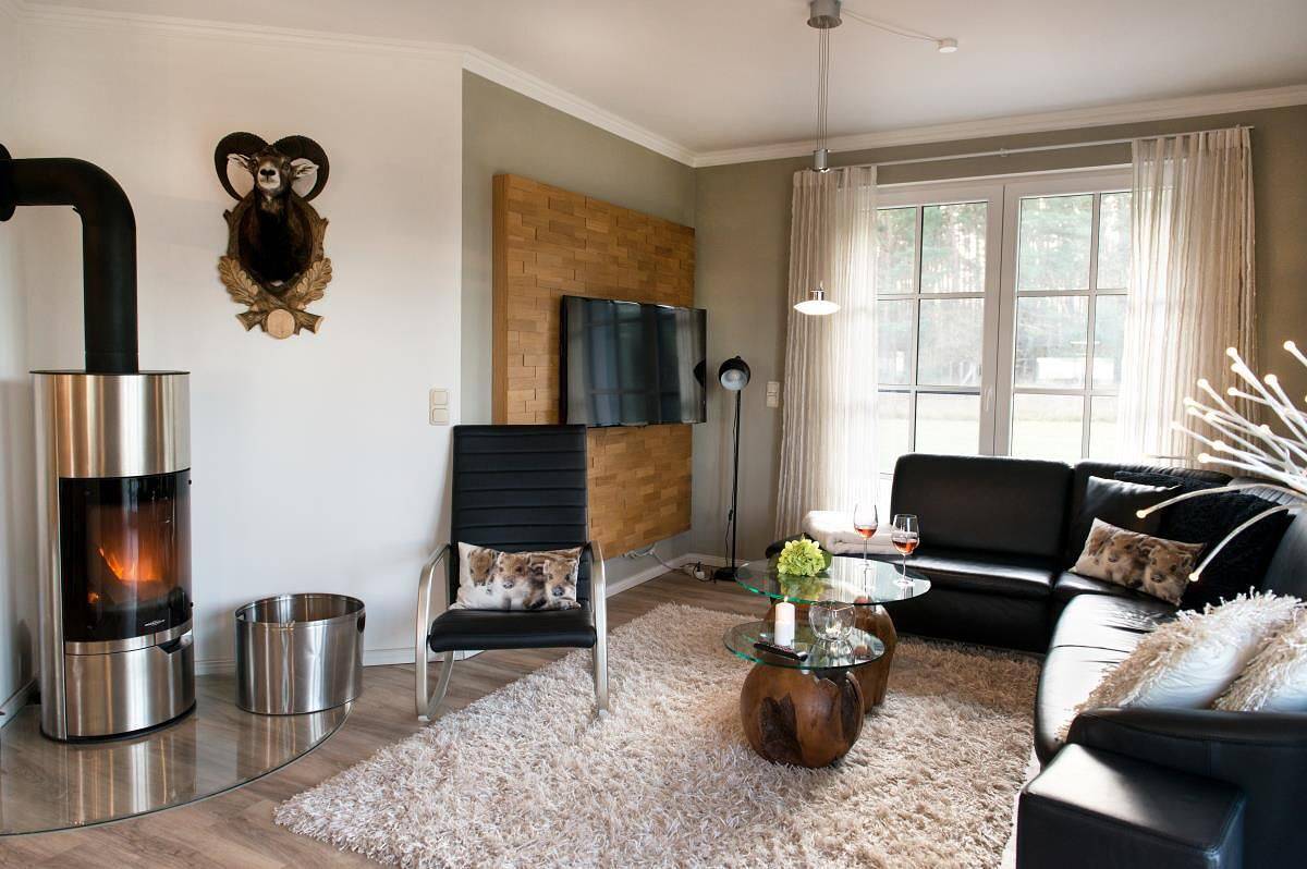 Forsthaus, exkl. 5-Sterne Reetdachhaus für 6 Pers.in Fuhlendorf m. Sauna/Kamin in Bodstedt, Fuhlendorf