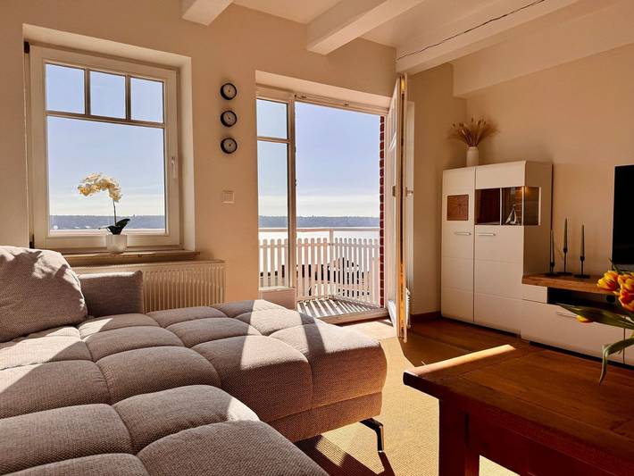Ferienwohnung für 4 Personen, mit Balkon und Sauna sowie Seeblick an der Müritz - 2